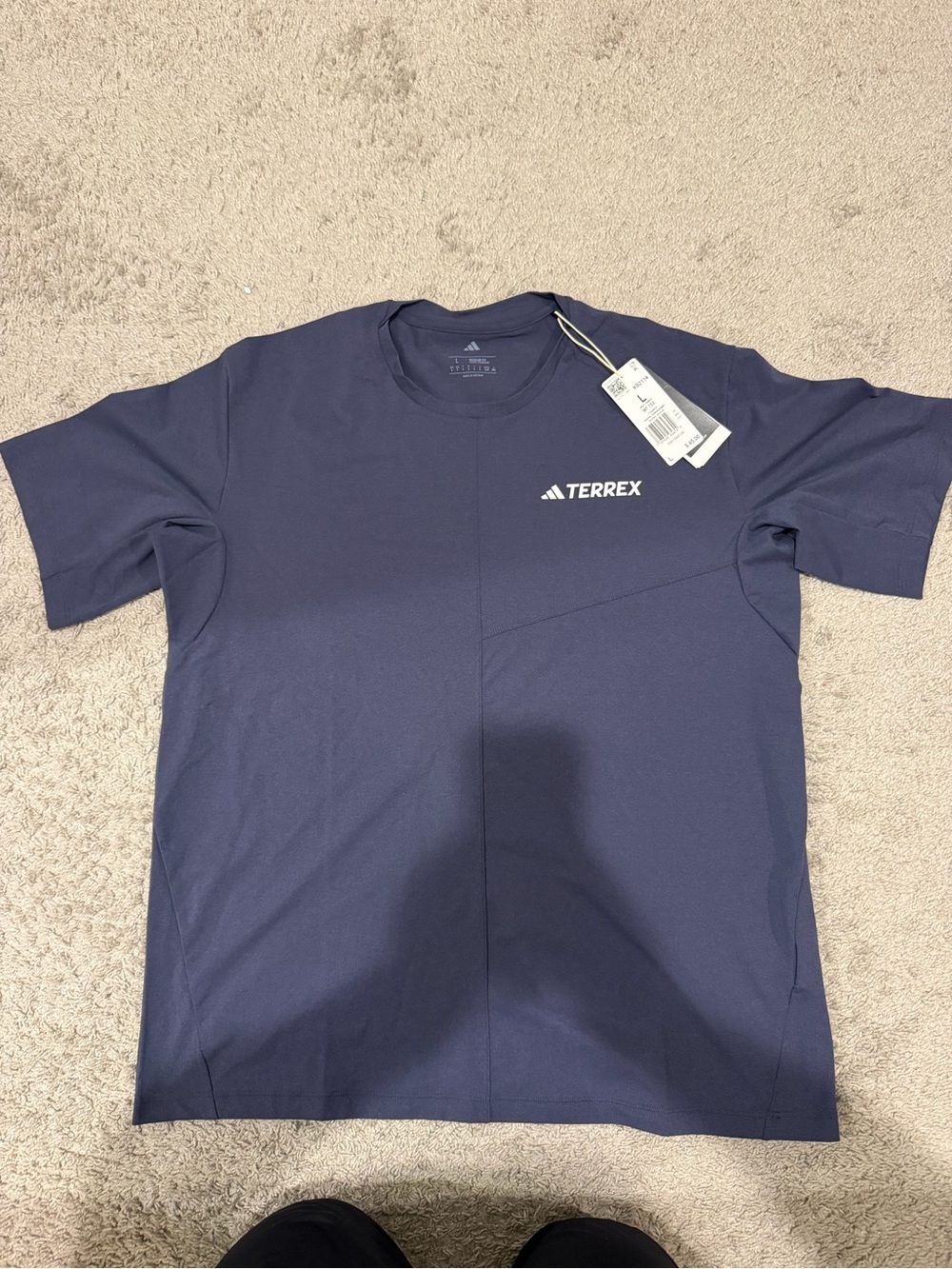 adidas Terrex Men’s Navy Short Sleeve Performance Tee